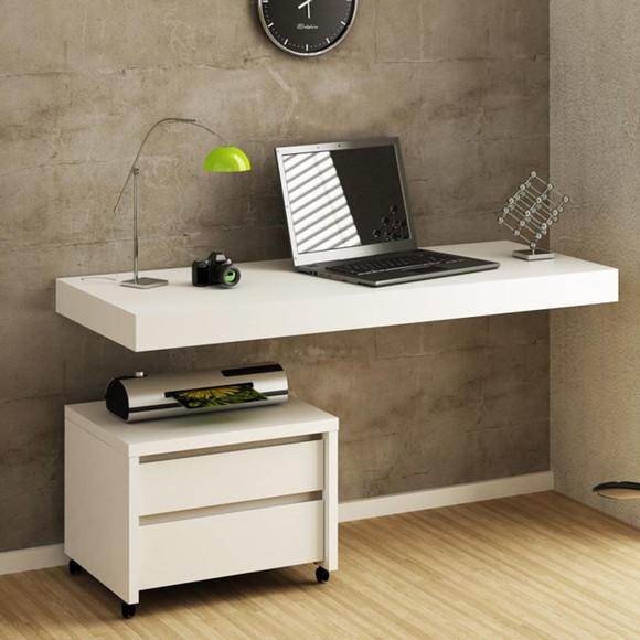 Mesa Suspensa Home Office Notebook Suporte Invisível.