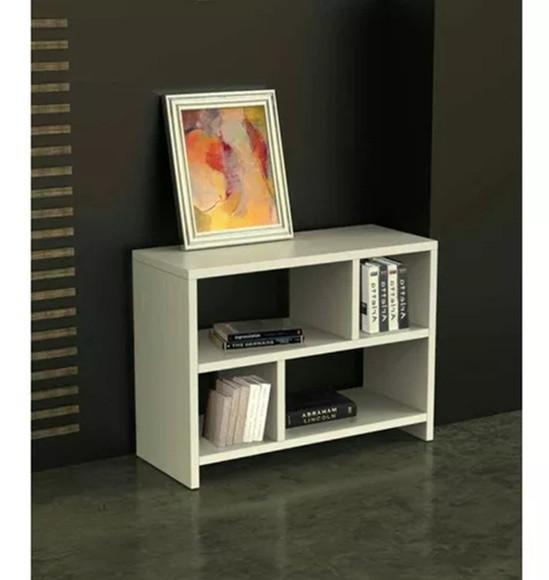 Nicho Aparador mdf Branco para Sala Quarto Escritório