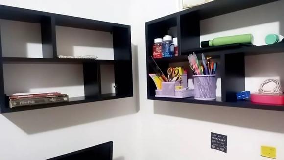Nicho Cubo c/ Divisórias Banheiro Decoração Quarto Sala