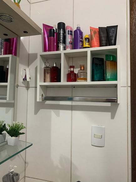 Nicho Cubo com Divisórias Banheiro Decoração Quarto Sala