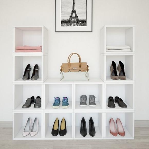 Nicho Decorativo c/ Fundo 30x30x30 mdf Branco