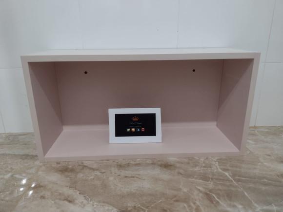 Nicho Decorativo Retangular , Sala, Cozinha 60 cm mdf Rosa