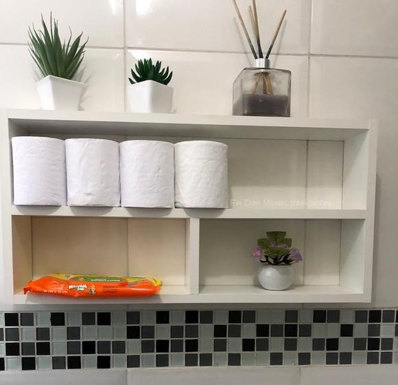 Nicho Decorativo Retangular Banheiro, Sala, Cozinha Mdf..