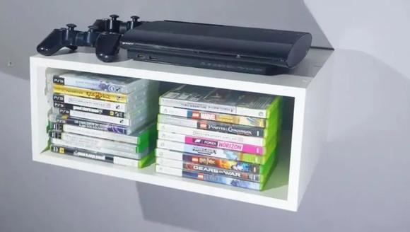Nicho Decorativo Retangular para Vídeo Game e Dvd em mdf