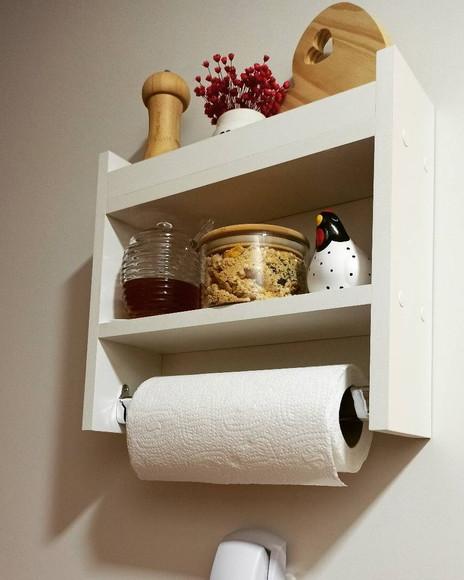 Nicho Decorativo Suporte Cozinha e Porta Tempero mdf