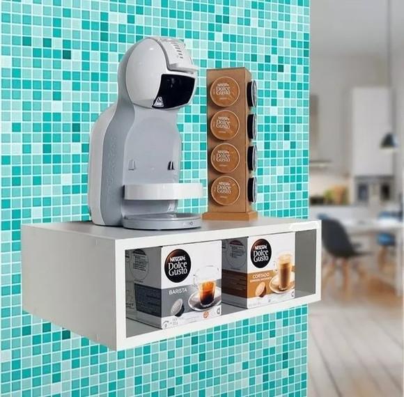 Nicho para Cafeteira Cápsulas Dolce Gusto Suporte Branco