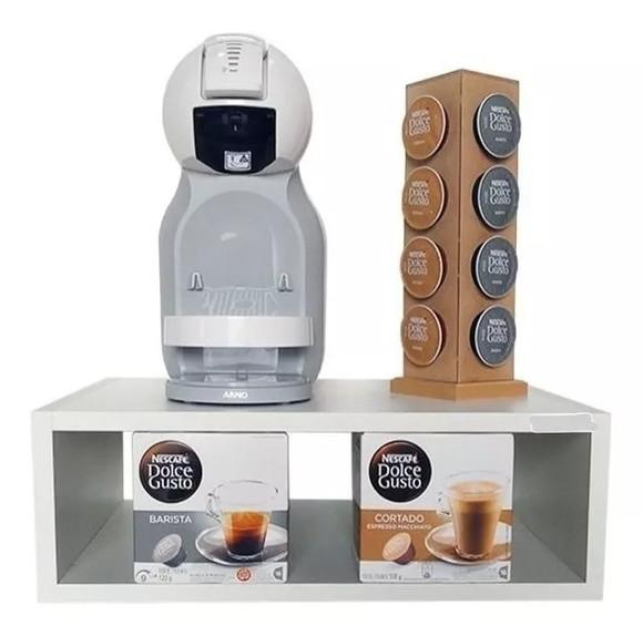 Nicho para Cafeteira Cápsulas Dolce Gusto Suporte Branco Tx