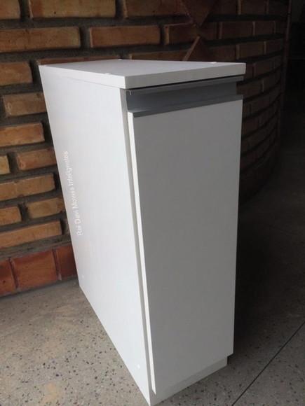 Nicho Porta Óleo e Tempero Aramado Inox mdf Branco 18x84x52