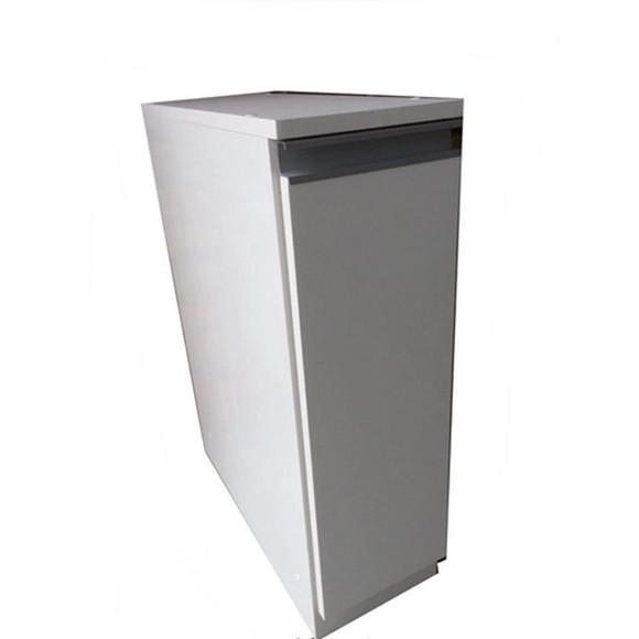 Nicho Porta Óleo e Tempero com Aramado Inox em mdf Branco