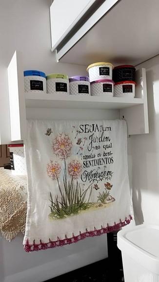 Nicho Prateleira mdf Porta Temperos e Papel Toalha