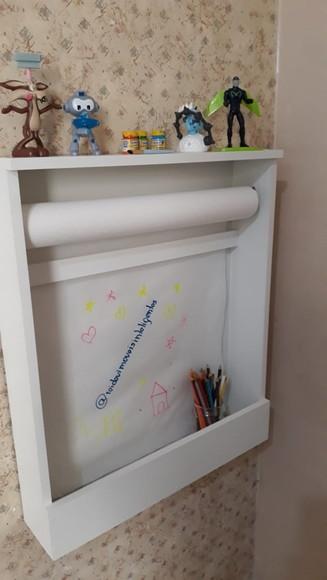 Painel Infantil para Desenho Montessoriano 100%mdf Branco