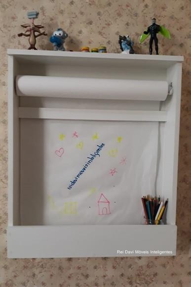 Painel Infantil para Desenho Montessoriano 100%mdf Branco