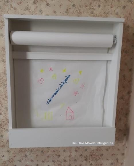 Painel Infantil para Desenho Montessoriano 100%mdf Branco