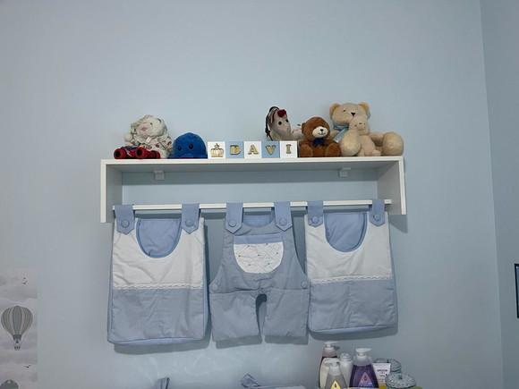 Porta Fraldas em com Varão 100% mdf Branco