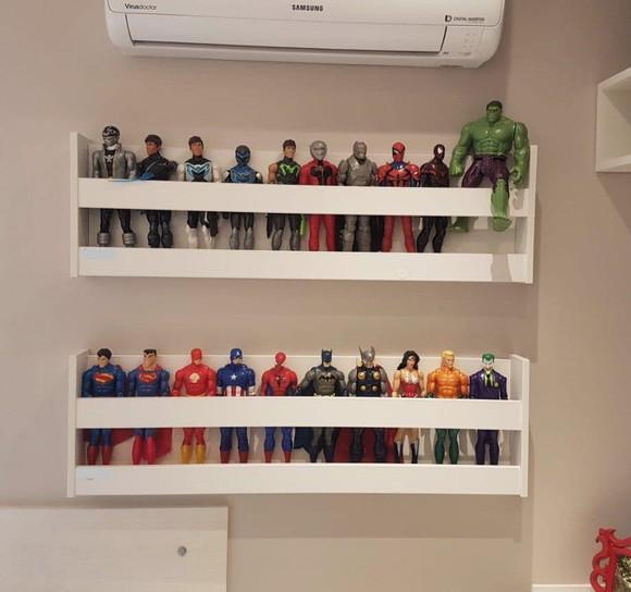 Prateleira Boneco e Boneca Herois 100% mdf ..