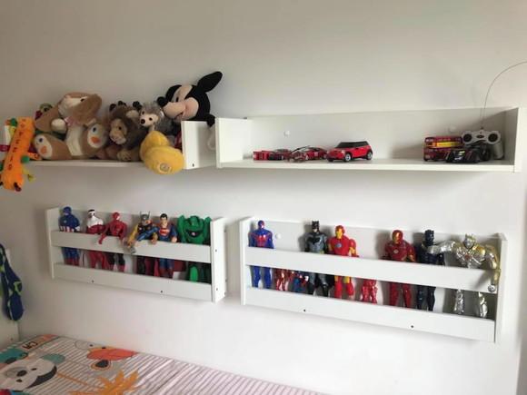 Prateleira Boneco e Boneca Herois 100% mdf ..