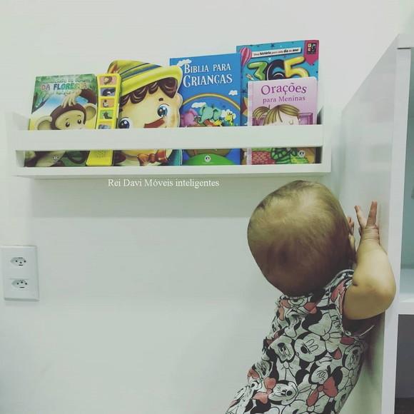 Prateleira Montessoriana Decorativa Livros Infantil .