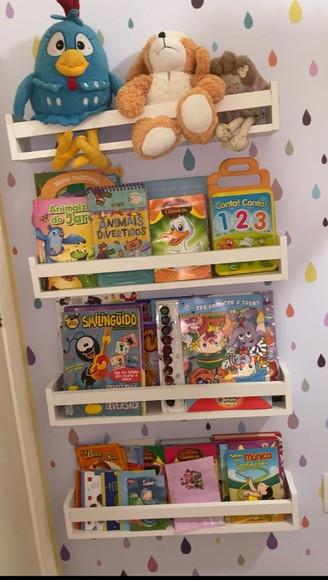 Prateleiras Montessoriana Decorativa Livros Infantil- 3 Unid