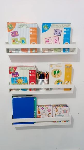 Prateleiras Montessoriana Livros Infantil Mdf- 3 Unidades