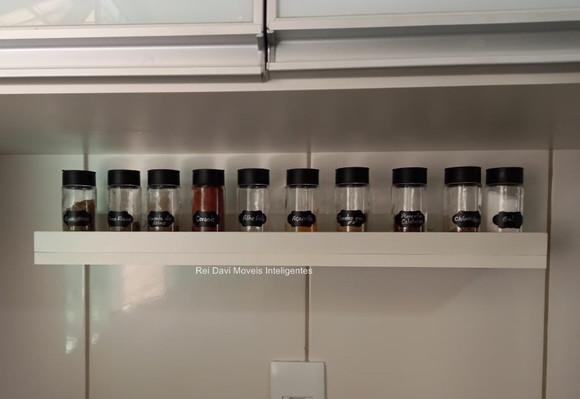 Prateleiras para Temperos Livros Quadros Mdf- 3 Unidades