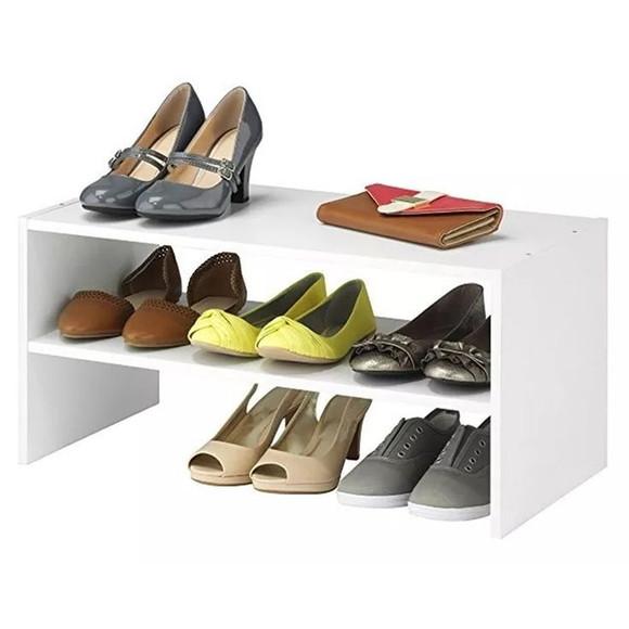Sapateira 60cm Branco Nicho Organizador Sapato Tênis mdf