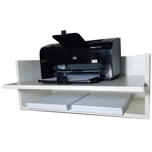 Suporte para Impressora e Papel mdf 50x40 Branco