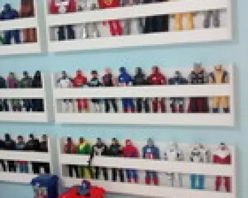 Prateleiras Bonecos e Bonecas Herois 60x15x15 - 4 unidades