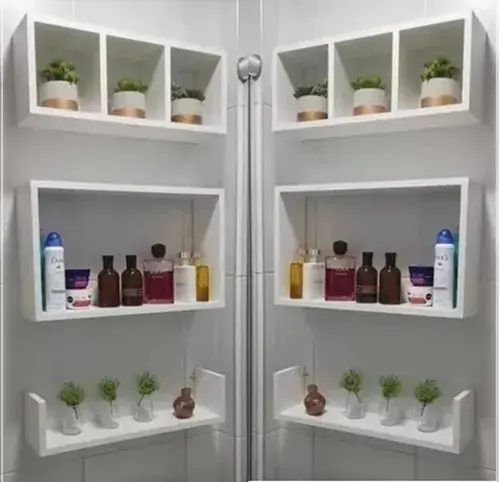 2 Kit de Nichos para Sala Quarto Cozinha Banheiro Mdf-