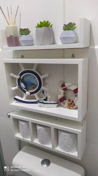 2 Kit de Nichos para Sala Quarto Cozinha Banheiro Mdf-