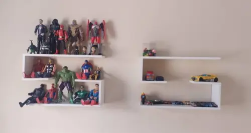 2 Prateleiras l Decorativa p/ Livros mdf Branco