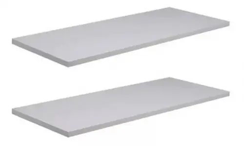2 Prateleiras mdf 60x20 Lisas e sem Suporte mdf Branco