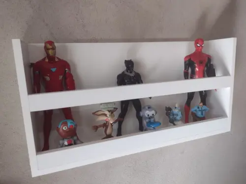 2 Prateleiras Montessoriana Bonecos e Boneca Herois Mdf...