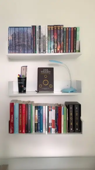 3 Prateleiras 60x20 mdf Branco Resistente Decoração Livros..