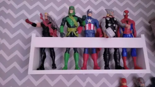 3 Prateleiras Bonecos e Boneca Herois 100% Mdf- 3 Unidades
