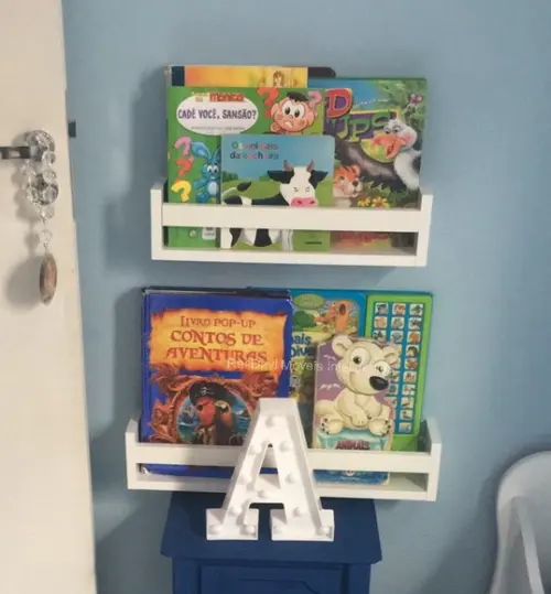 3 Prateleiras Montessorianas Livros Infantil mdf