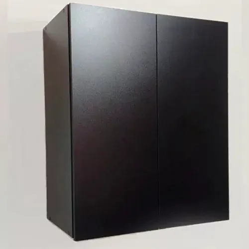 Armário Aéreo 2 Portas Cozinha Escritório Lavanderia Preto