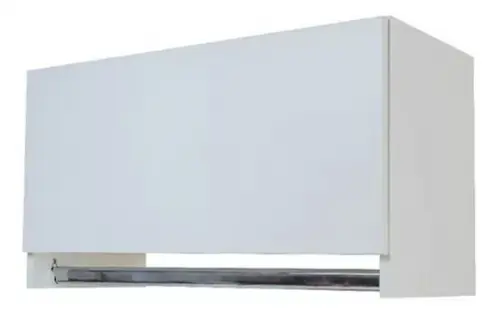 Armário Aéreo Basculante 65 cm 100% mdf Branco c/ Cabideiro