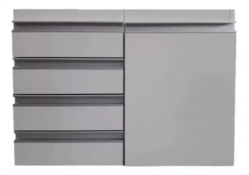 Armário Gabinete Banheiro Gaveta e Gavetão para Roupa Suja