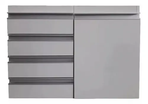 Armário Gabinete Banheiro Gaveta e Gavetão para Roupa Suja.