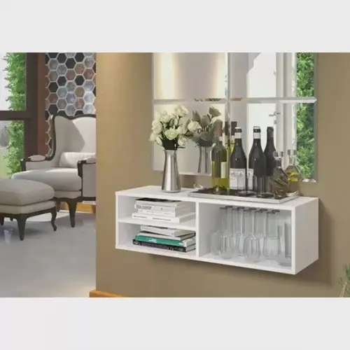 Balcão Suspenso Horizontal Armário para Quarto Escritório