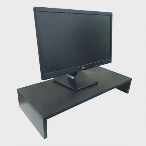 Base p/ Monitor Mesa Escritório Home Office Gamer 50cm Preto