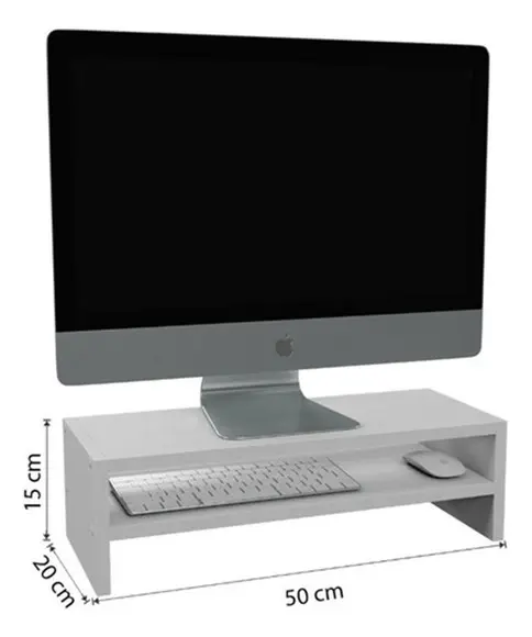 Base para Monitor Mesa Escritório Home Office Gamer 50cm mdf