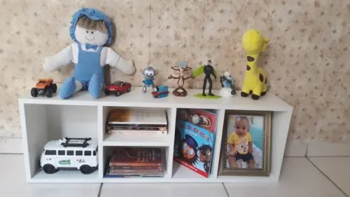Baú Estante Organizador de Brinquedos Montessoriano mdf