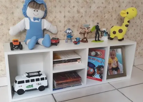 Baú Estante Organizador de Brinquedos Montessoriano mdf