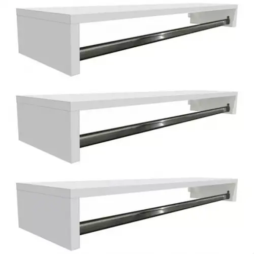 Cabideiro Madeira de Parede Organizador Arara 50 cm mdf