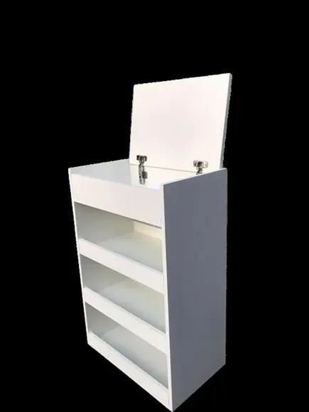 Carrinho Auxiliar c/ Rodizio 100% mdf Branco Tx