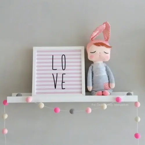 Combo 2 Prateleiras para Quadros Decorativa Livros Infantil