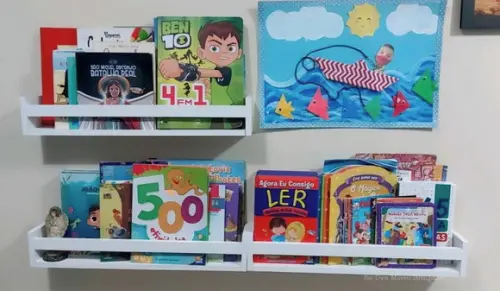 Combo c/ 4 Prateleiras Montessorianas Livros Infantil.