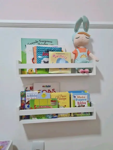 Combo c/ 4 Prateleiras Montessorianas Livros Infantil.