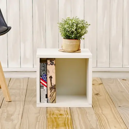 Combo c/ 6 Nichos Decorativo c/ Fundo 30x30x30 mdf Branco